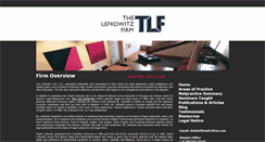 Desktop Screenshot of lefkowitzfirm.com