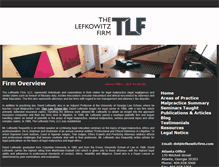 Tablet Screenshot of lefkowitzfirm.com